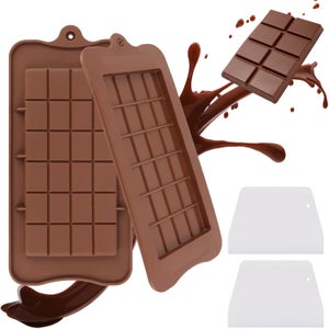 3 Stampi Per Cioccolatini In Silicone + 100 Sacchetti - Forme Varie, Antiaderenti, Adatti A Forno E Microonde - 2