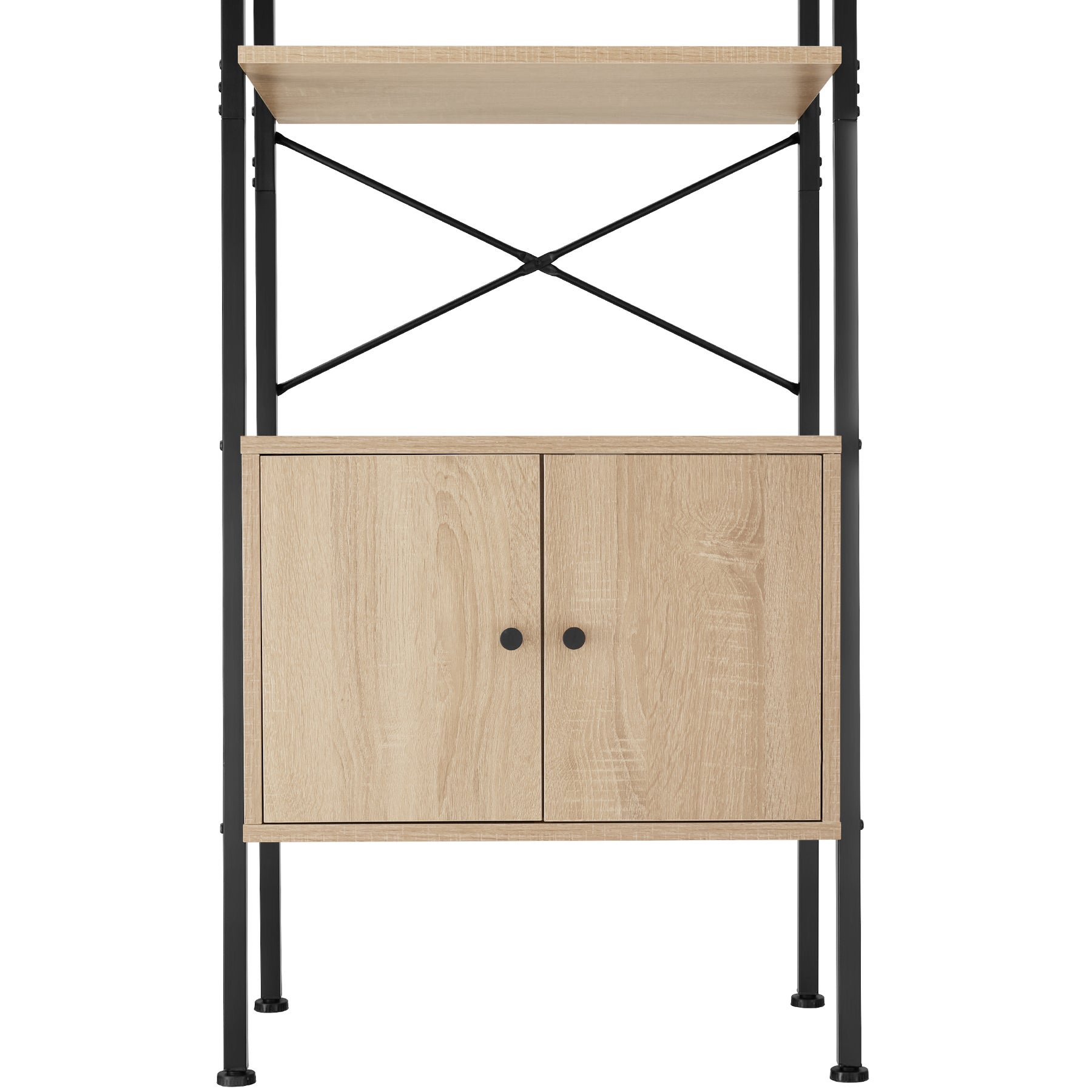 Tectake Etagère échelle Brentwood 57,5x34x173cm - Bois clair industriel, Chêne Sonoma - 6