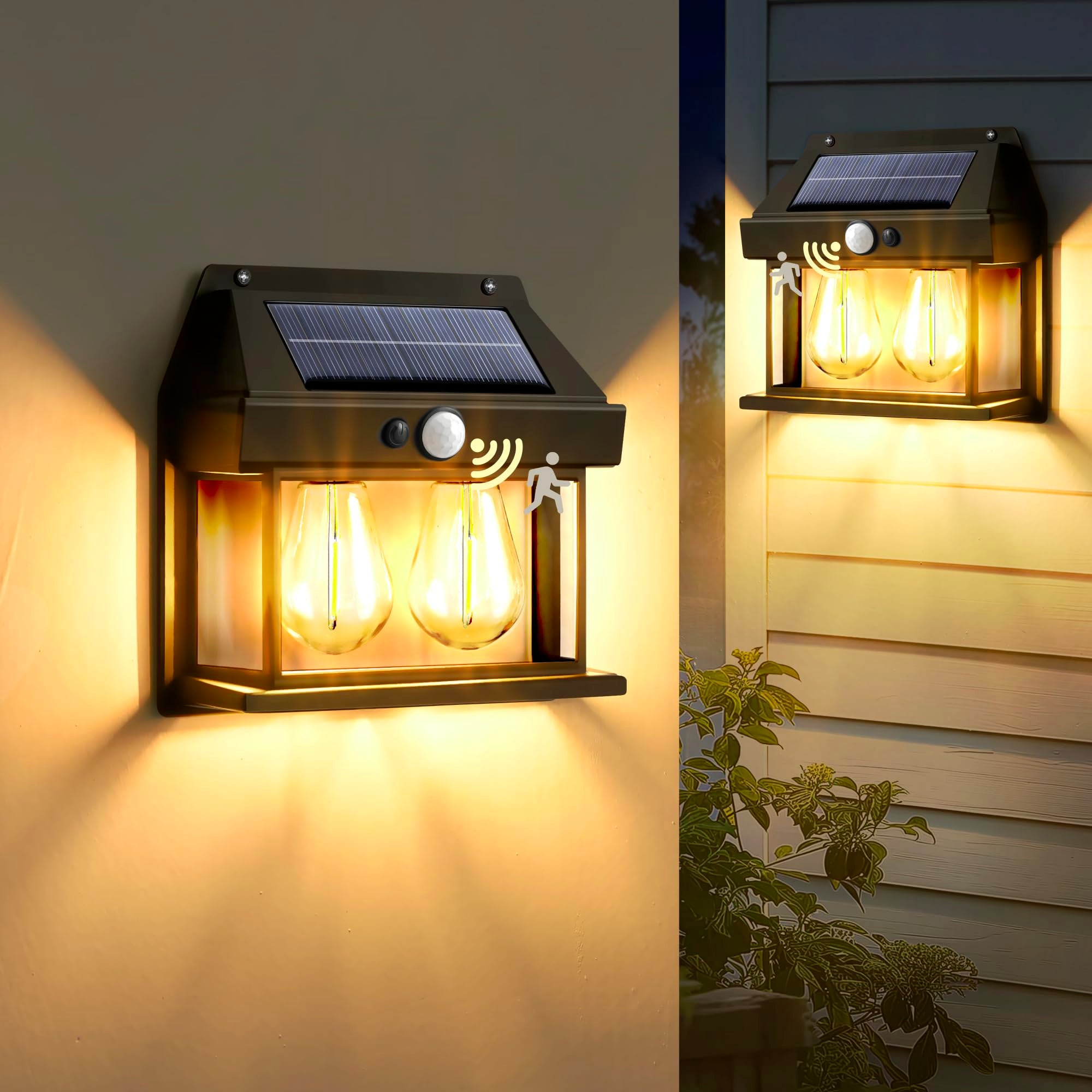 Luminária Solar Para Poste E Parede Cob Com Sensor De Presença E Base Articulada Com 3 Modos De Luz 366725045