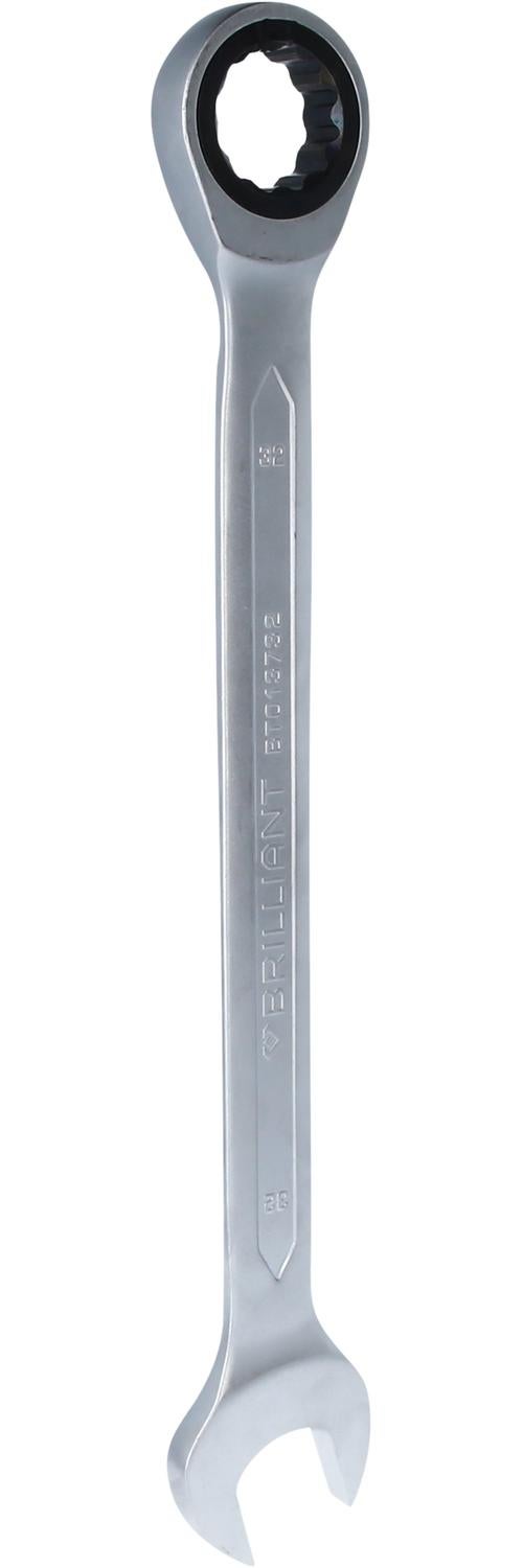 BRILLIANT TOOLS Klucze płasko-oczkowe z grzechotką 32 mm - BT013732