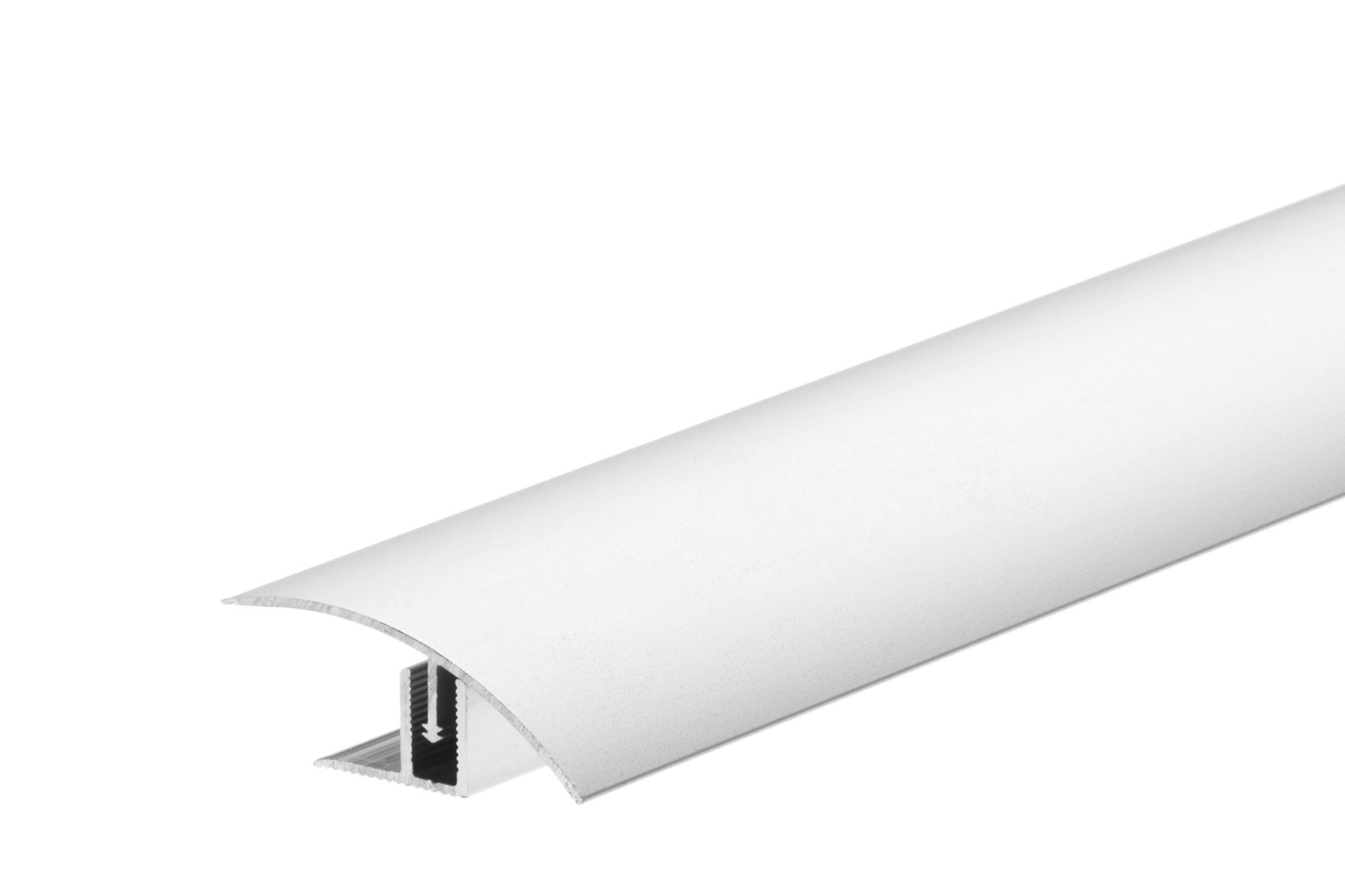 Profil do paneli wcisk aluminiowy fix 50mm Cezar Srebrny Mat 0,90m