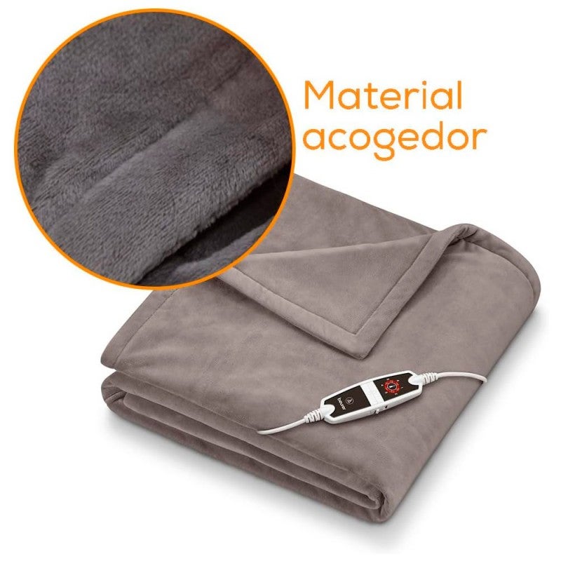 Koc elektryczny Beurer HD 150 XXL Cosy Taupe 6 poziomów temperatury 200x150 cm - 6