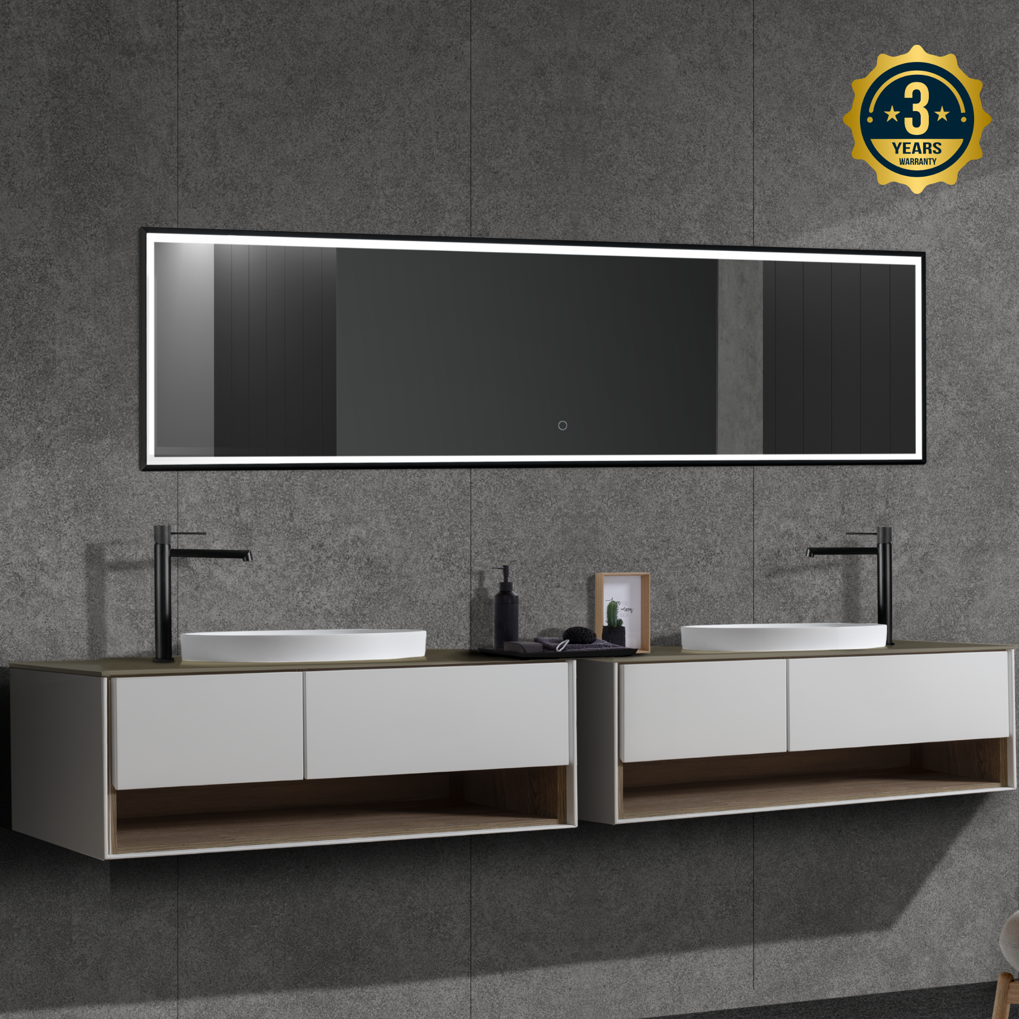 Specchio con illuminazione integrata bagno tondo Led | Leroy Merlin