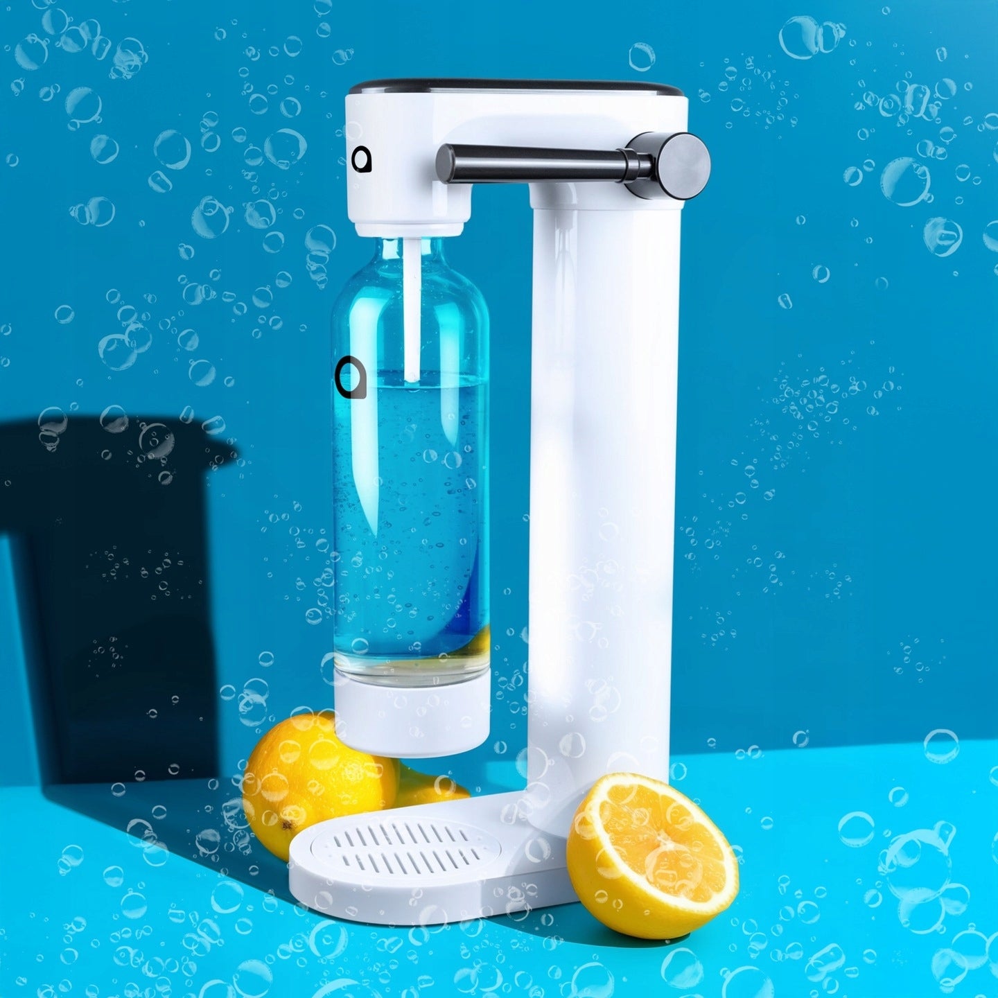 Saturator Do Wody Gazowanej + 2x Butelka Na Wodę 1l Nabój Butla Co2 Zestaw - 3