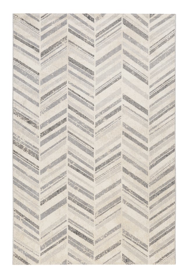 Tapis in/outdoor tissé plat motif chevrons vintage gris 160x230 CABANA par ESPRIT