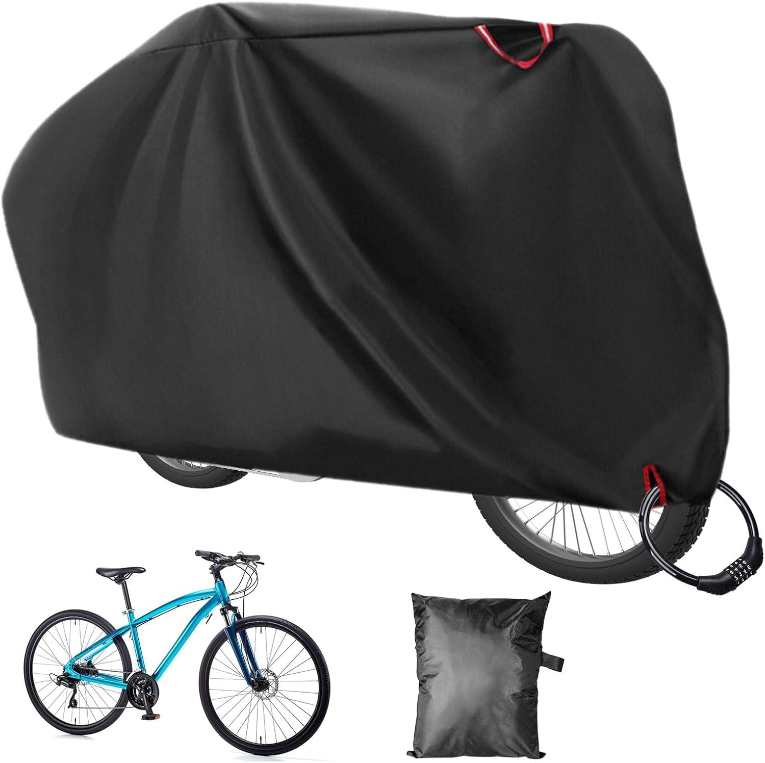 Pochette Vélo Route VTT Sac Guidon Vélo ZLiT 1L Noir - Rangement Avant VTT Route Vélo Pliable Accessoire Cyclisme Bandoulière