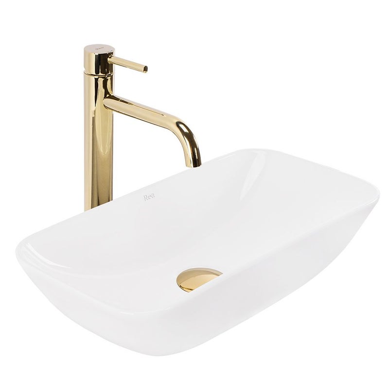 Umywalka Nablatowa Rea Maria Biały 48 X 23