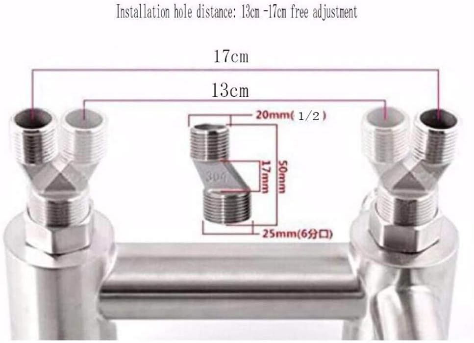 Rubinetto da cucina a parete in acciaio inossidabile 304 per uso alimentare con pistola a spruzzo e 2 tipi di getto d'acqua (nichel spazzolato) - 5