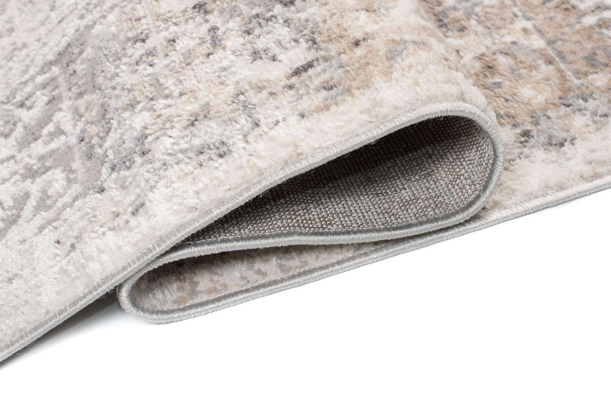 TAPISO Valley Tapis Salon Chambre Vintage Beige Gris Floral Doux 200x300 - 3