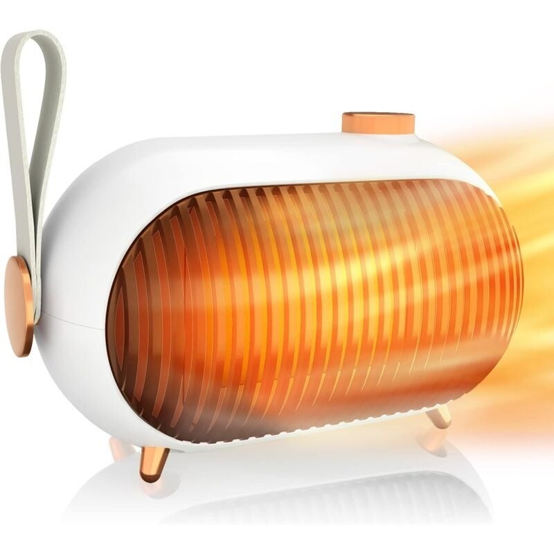 Grzejnik ceramiczny 1000 W, grzejnik z trójstopniową regulacją mocy, elektryczny grzejnik 3-sekundowy, wielorakie zabezpieczenia