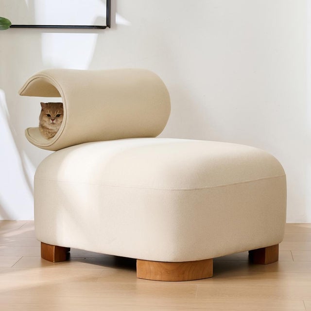 Wielofunkcyjna sofa z kryjówką dla kota, ergonomiczny i odporny na zarysowania fotel, fotel wypoczynkowy i fotel TV do salonu i sypialni