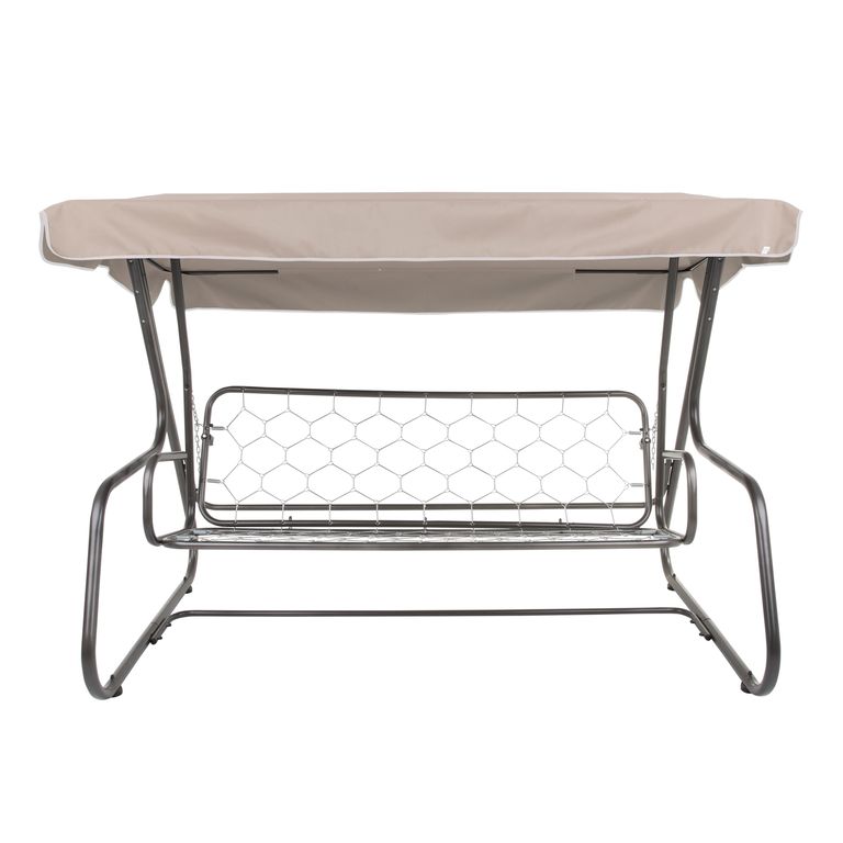 Daszek do huśtawki ogrodowej 214 x 122 cm cappuccino PATIO - 2