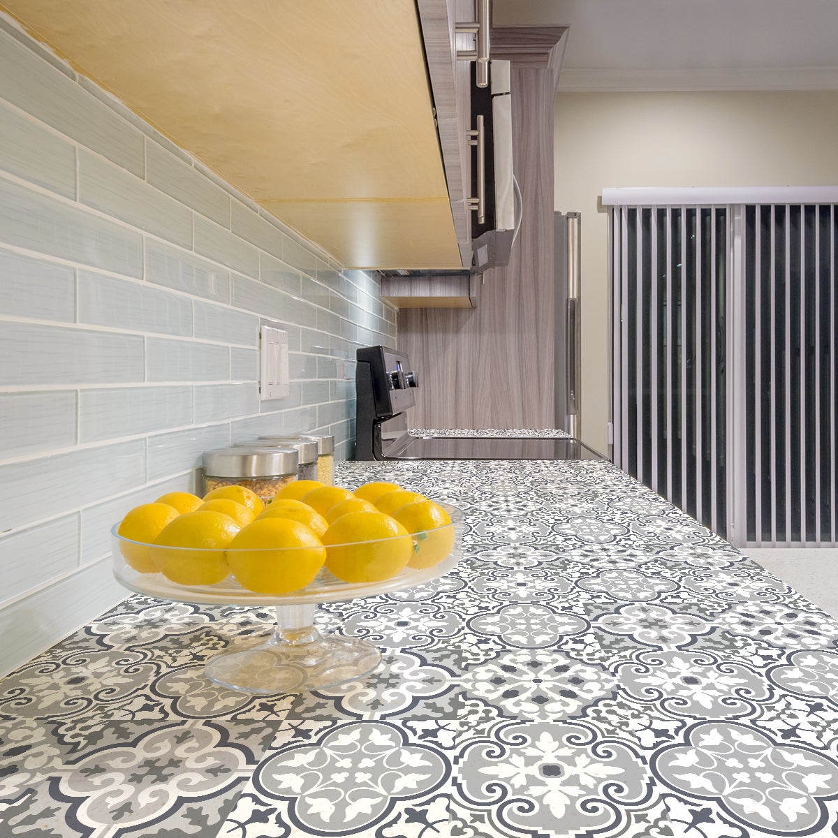 60 vinilos baldosa de cemento muebles lerona - adhesivo de pared - revestimiento sticker mural decorativo - 60stickers20x20cm