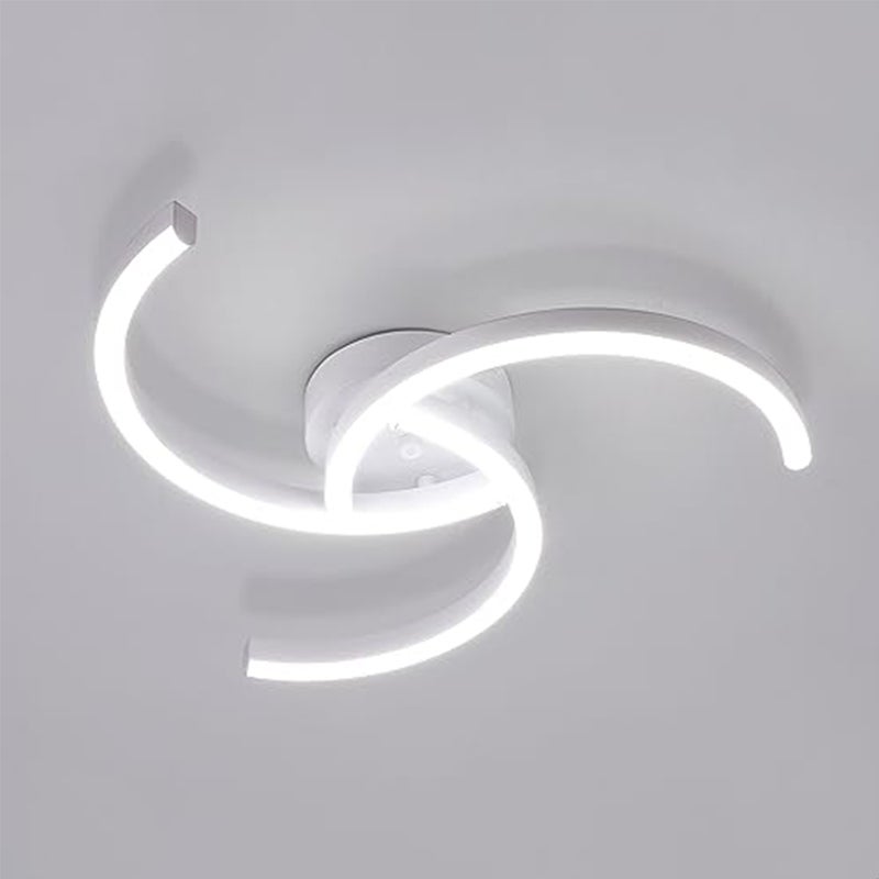 Plafoniera LED Moderna 36W - Luce Soffitto A Spirale, 4000LM 3000K Per Interni, Bianco