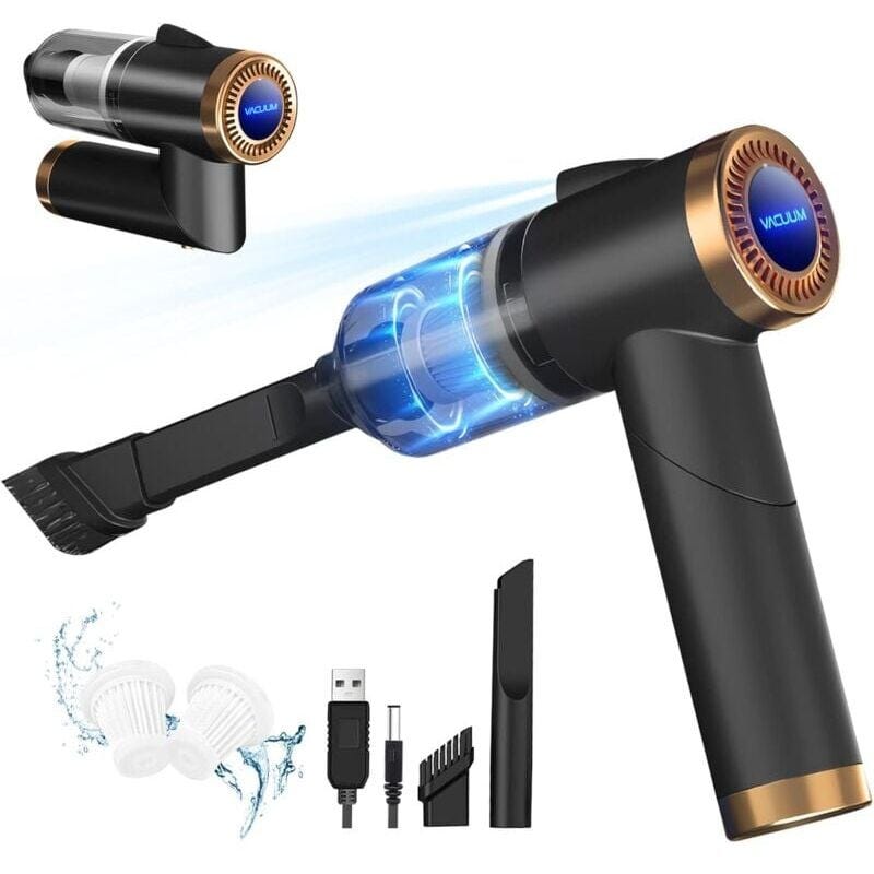 2025 Nuovo Potente Aspirapolvere Portatile Portatile Da 120w 2200 MAh Senza Fili Con Funzione Bagnato E Asciutto Filtro Hepa Lavabile E 5 Ricaricabili - Foto 5