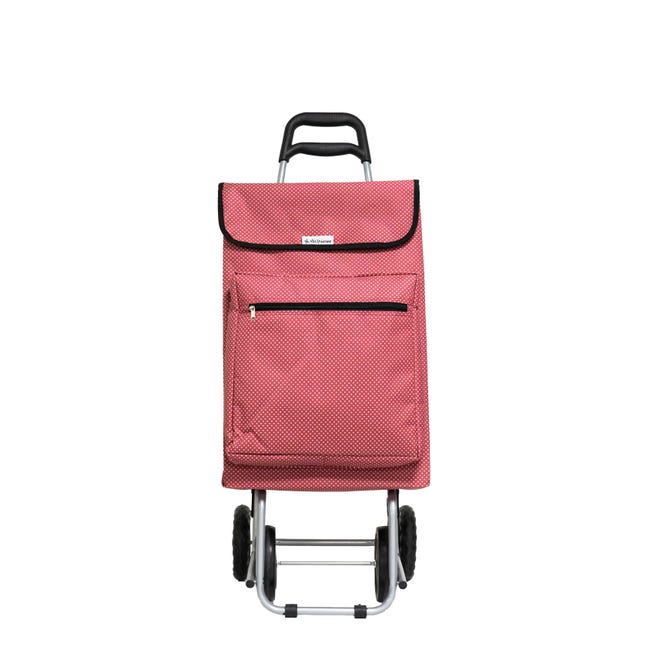 Amig Chariot De Courses 4 Roues Avec Compartiment Isotherme – Pliable, 48 L, Charge 15 Kg – Caddie Solide Noir Pour Supermarché & Pique-Nique
