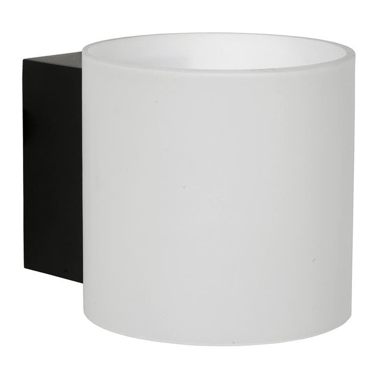 Kinkiet JELTE czarno-biały 1xG9x33W szkło wym:15x12x15cm IP44 Lucide