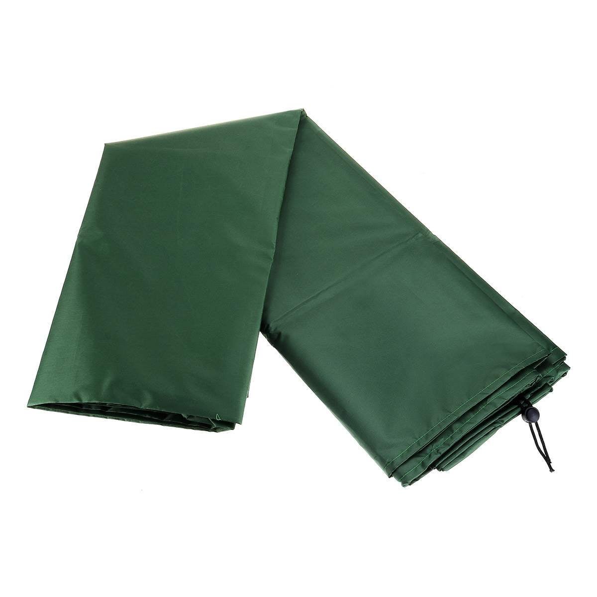 Housses de meubles de jardin 210D,housse de table de jardin carrée, housse de table d'extérieur avec cordon coupe-vent (150 * 150 * 70cm) Vert - 3