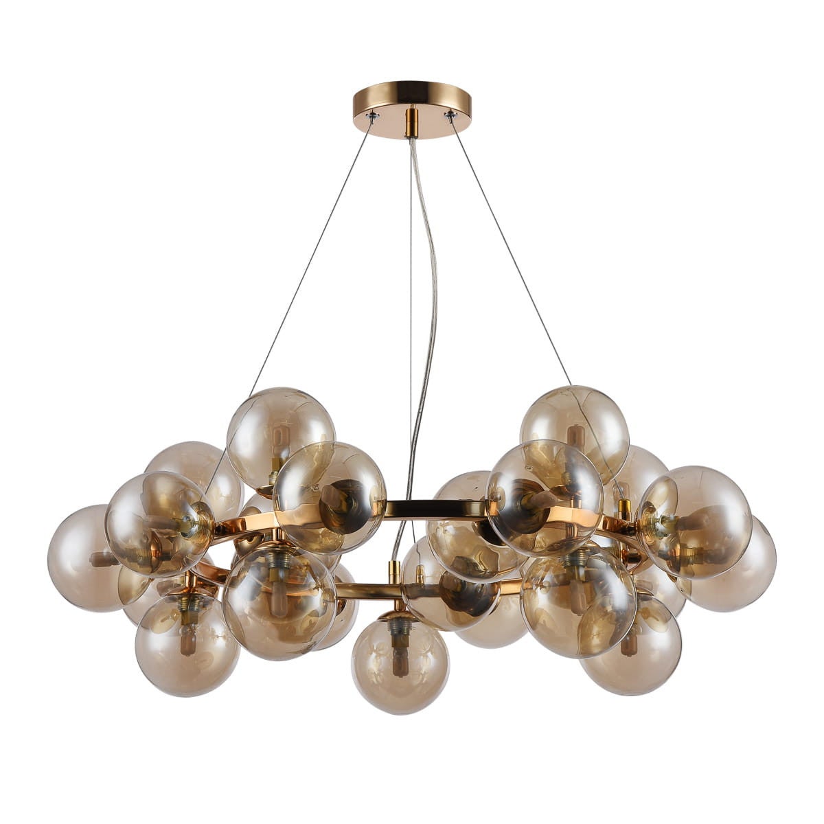 Lampa wisząca Cabella złota 25xG9x28W szkło wym:120x68x68cm IP20 Italux