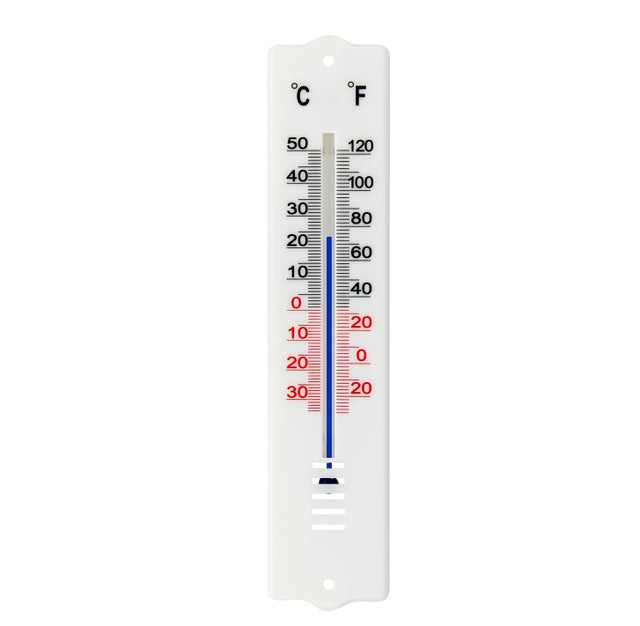 Thermomètre intérieur/extérieur en plastique 20cm