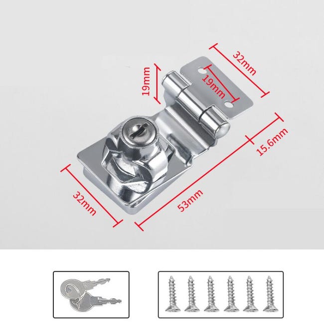 Serratura Per Porta Dell'armadio Antica, Set Di Serrature Antiche Accessori Hardware Per Mobili - Foto 8