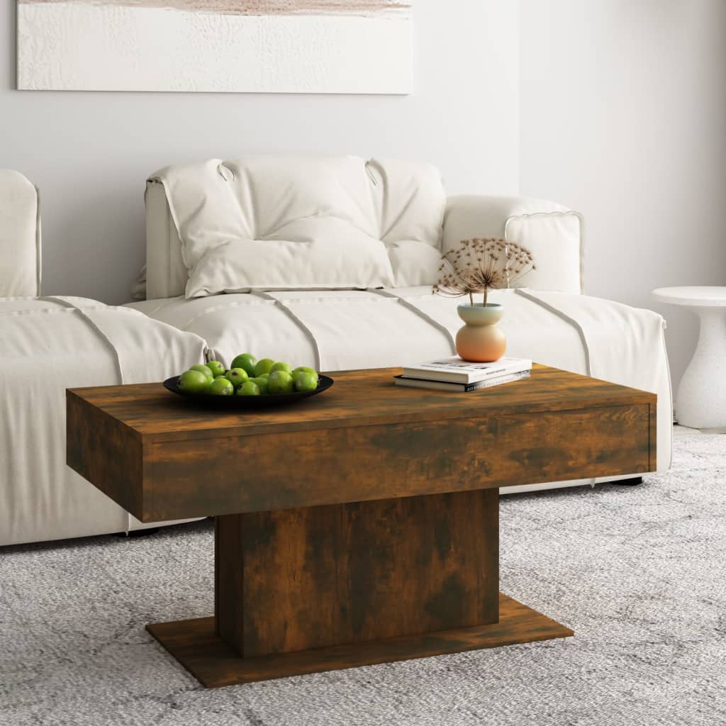 Maison Exclusive Table Basse Ch Ne Fum X X Cm Bois D Ing Nierie