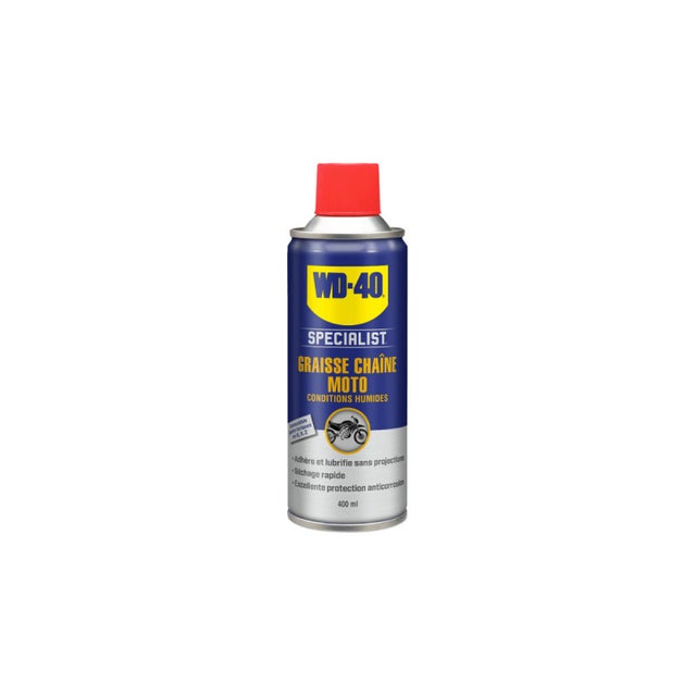 Graisse chaîne conditions humides WD-40 Specialist Moto - 400 ml - 33788/46