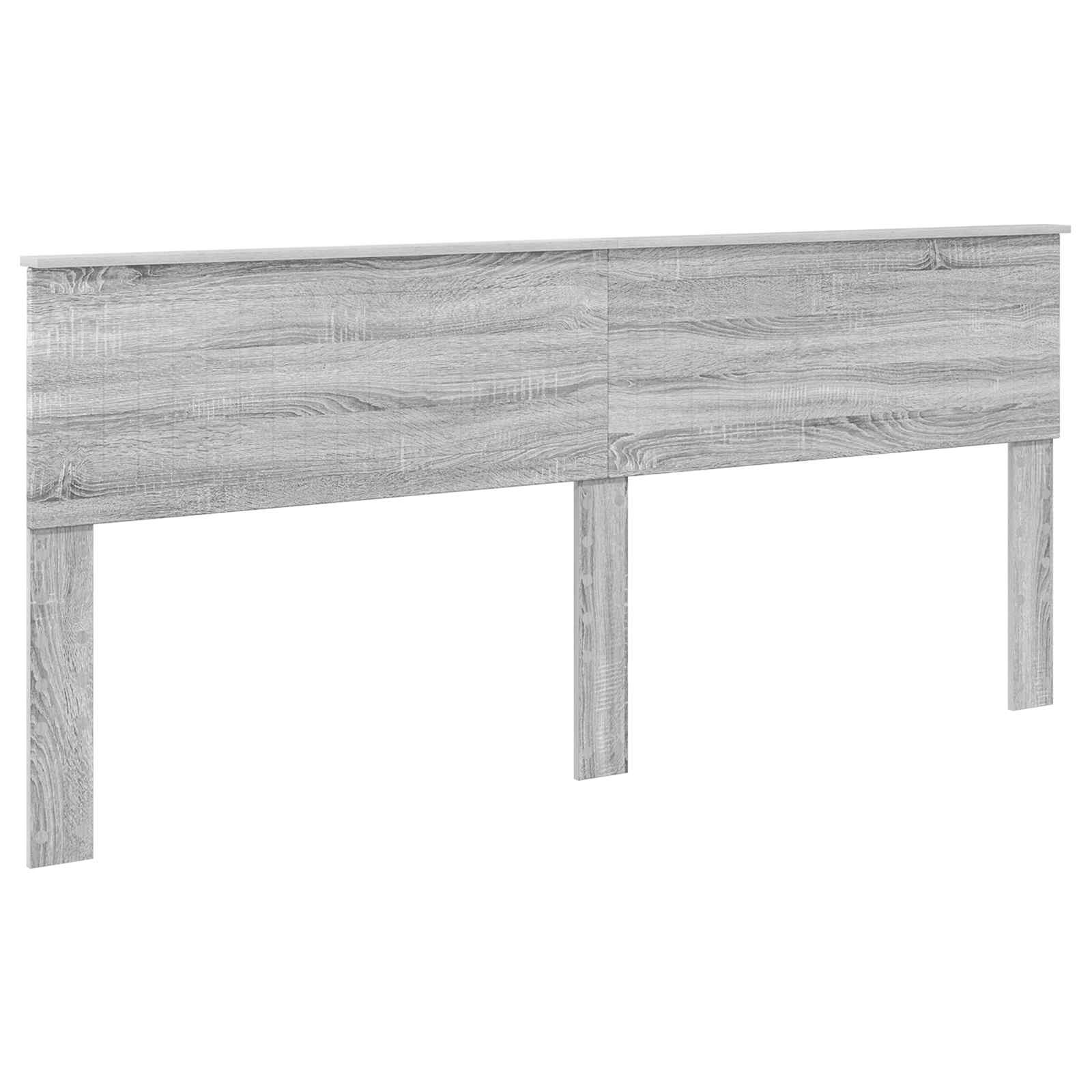Lit avec rangement, panneau de bois, gris, pour la chambre, 200 × 200 cm - 7
