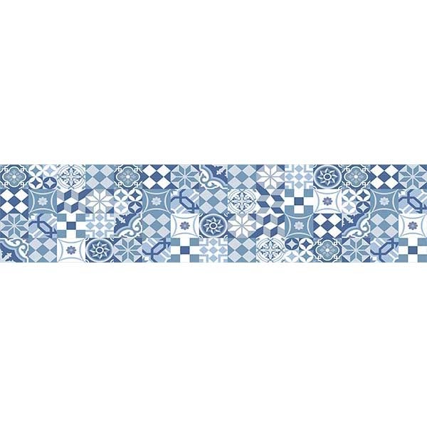 Pegatina Azul Corta 12 Cm Acero Inoxidable/vinilo - Perry Equestrian 7189