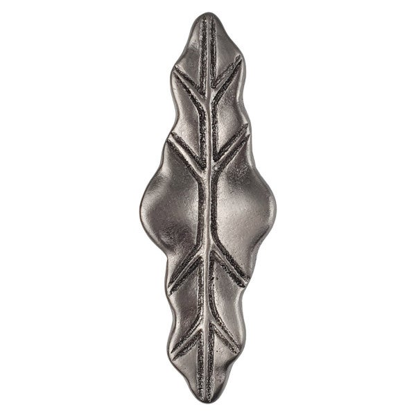 Poignée de fenêtre crémone FEUILLE, Aluminium vieil argent - 4