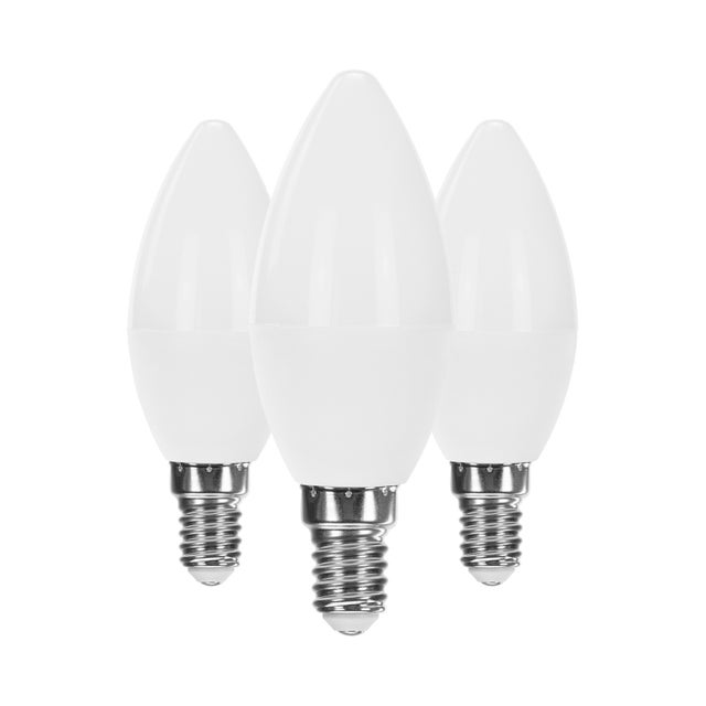 Pack 3 Ampoules Bougie LED E14 6W Equi.40W 470lm Raydan 4000k Maison