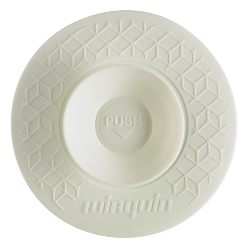 Bouchon universel 2 en 1 pour évier, lavabo et baignoire WIRQUIN Uppy blanc - 2