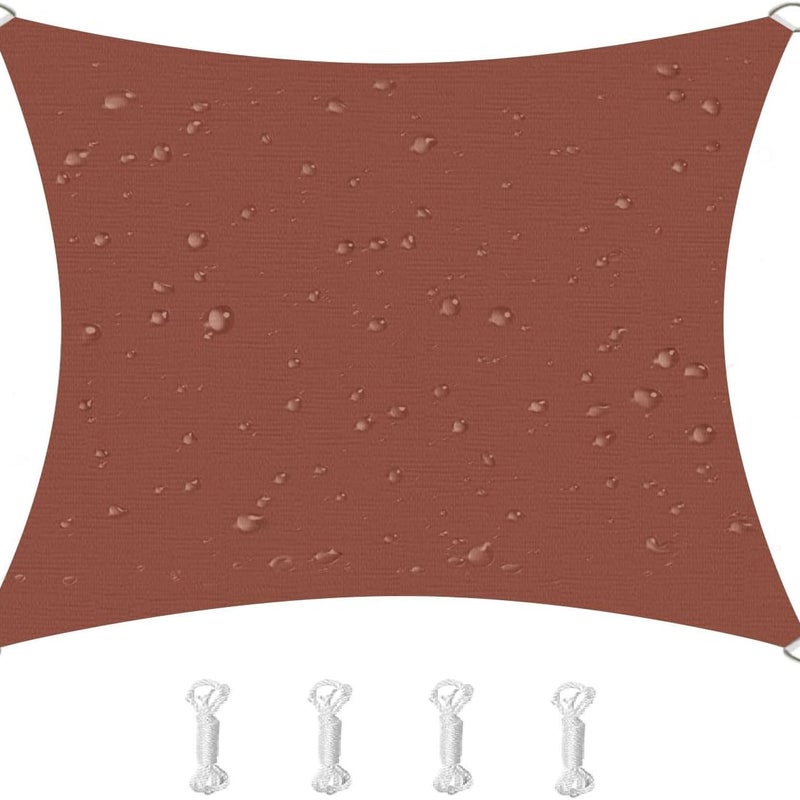 Żagiel przeciwsłoneczny kwadratowy, wodoodporny, wiatroszczelny, odporny na promieniowanie UV, odpowiedni na patio, do ogrodu, na taras, 2x2 metry, r