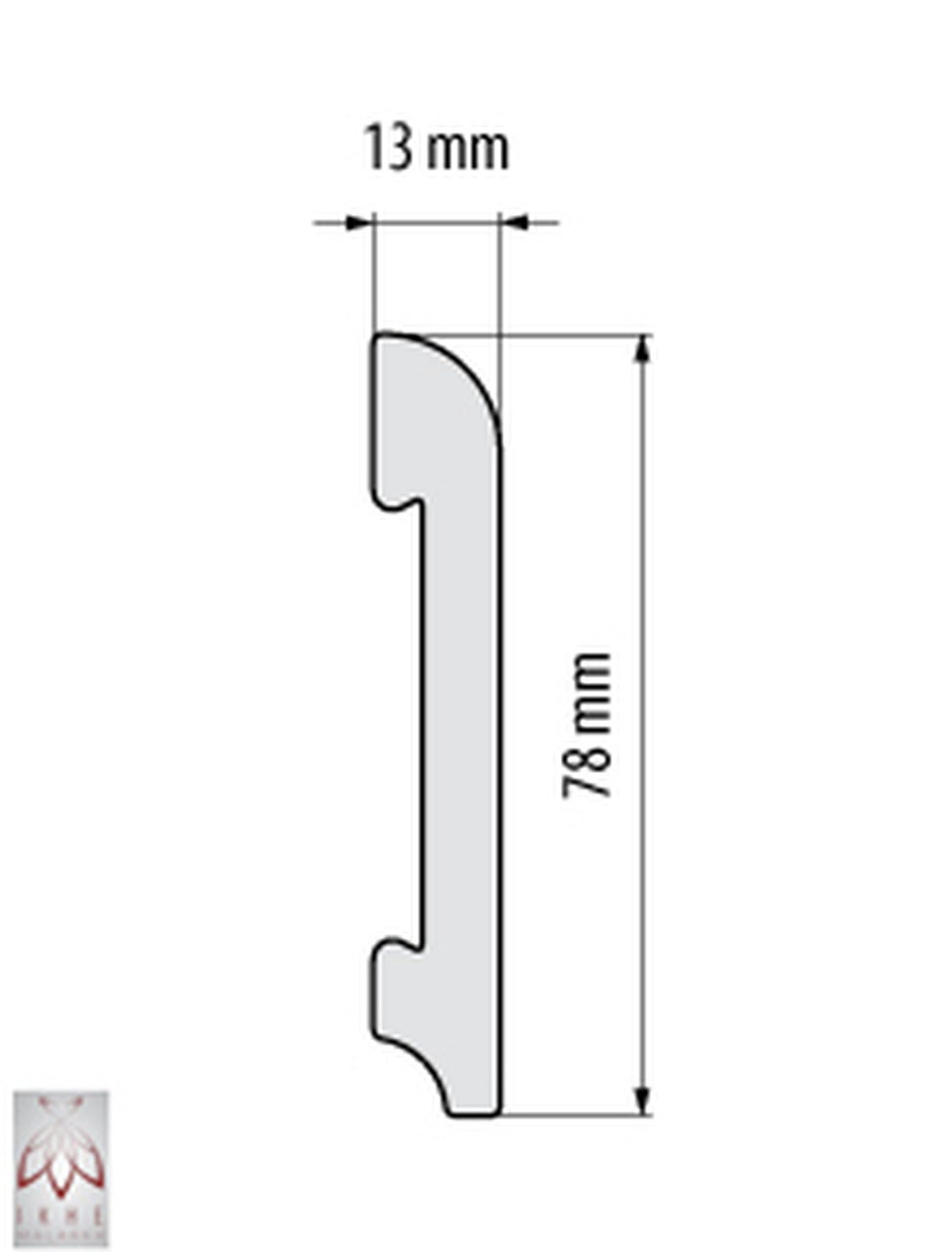 Plinthes 1 pièce / 2 mètres plinthe plinthe - blanc - matériau dur - décoration - mur - sol - plafond DP4 - 3