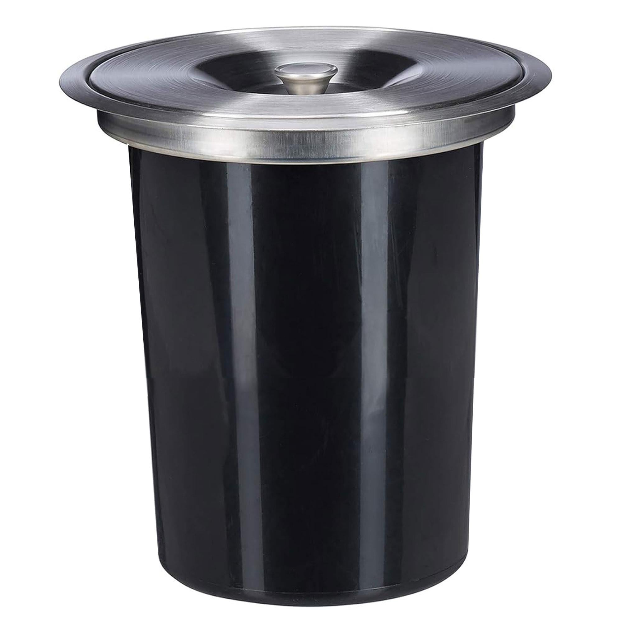 CUBO DE BASURA CON TAPA NEGRO 100L