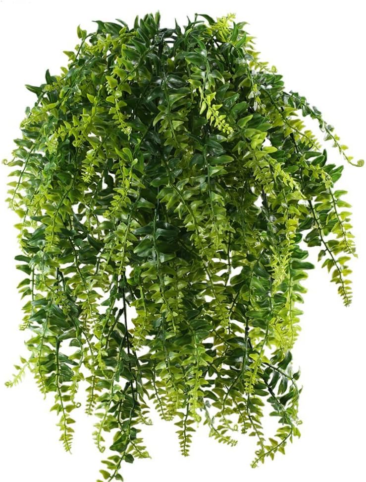 Fougres - Plantes artificielles suspendues en plastique pour balcon,  extrieur, dcoration de jardin de mariage, 2 pices | Leroy Merlin