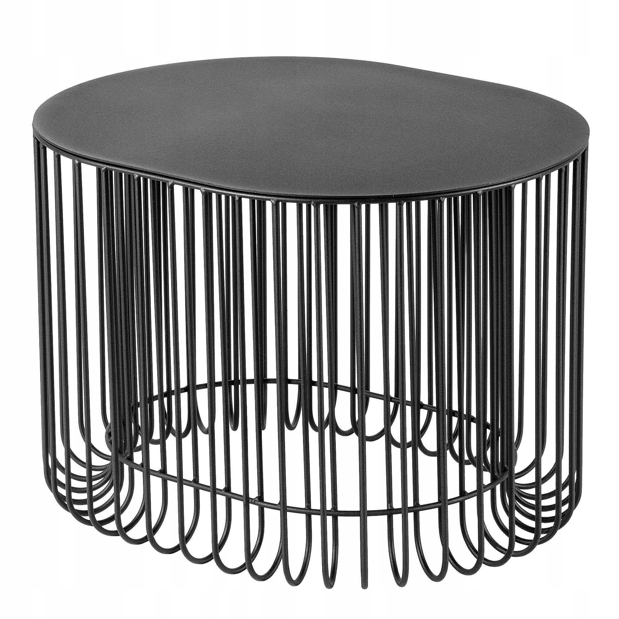 STÓŁ STOLIK OGRODOWY METALOWY BALKON TARAS KAWOWY CZARNY DEKORACYJNY 58x45