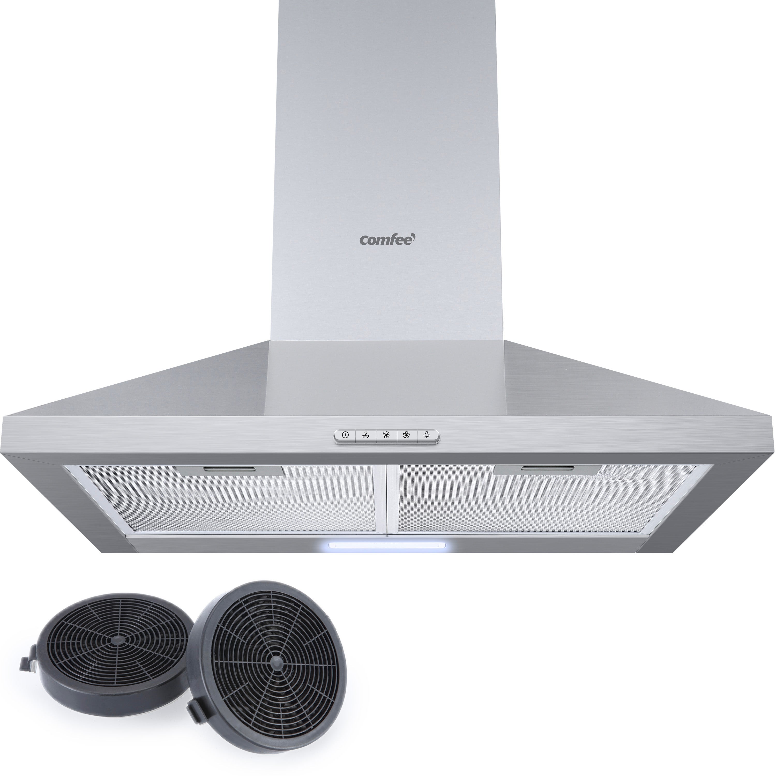 Hotte Aspirante De Cuisine SOONYE 60cm - 370 M³/h, Filtre Aluminium 5 Couches Lavable, Design Moderne