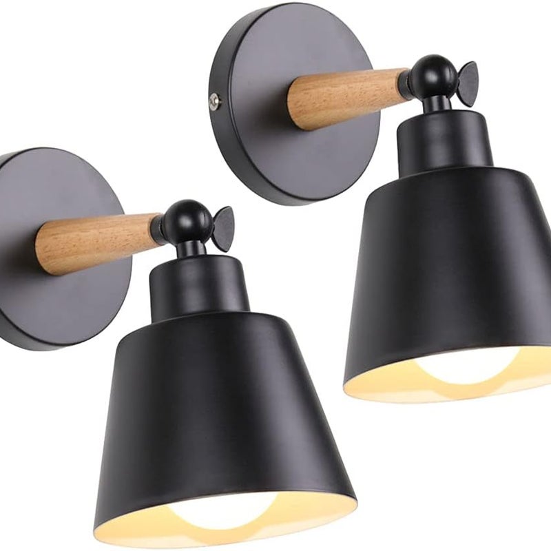 2 szt. kinkietów w stylu vintage industrialnym, lampy sufitowe E27 z regulowanego metalu, lampa retro do sypialni, kuchni, restauracji