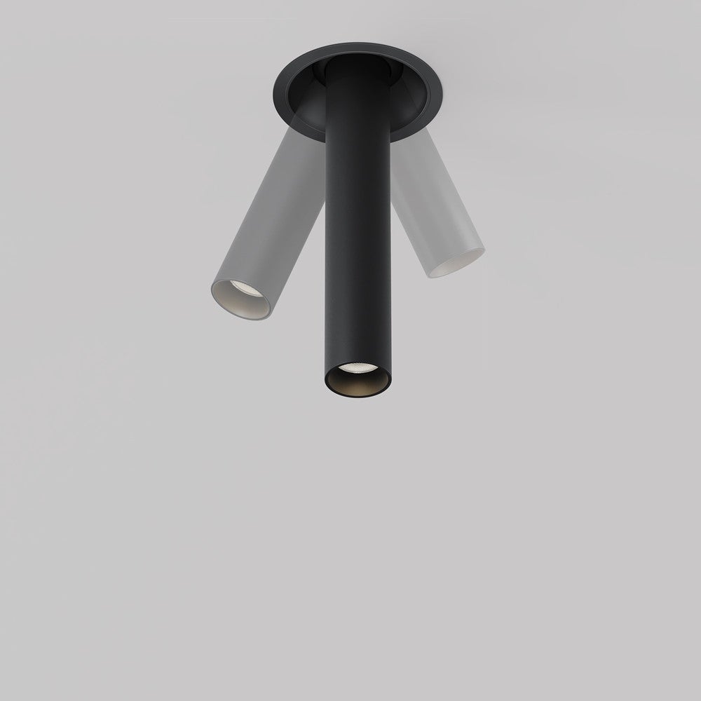 Spots encastrables au plafond Focus T Noir Aluminium IP 20 AC 220-240 7 W pour cuisine, salon, bureau, chambre - 9