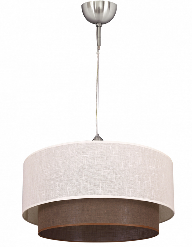 Double Pendentif 1l. Beis/cilind brun (35/25/reg) - 2