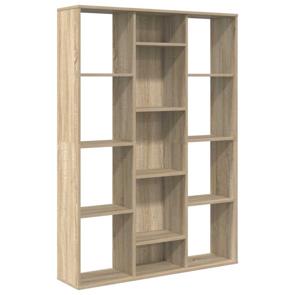 Séparateur de pièce/Bibliothèque Chêne 100x24x140 cm - 2