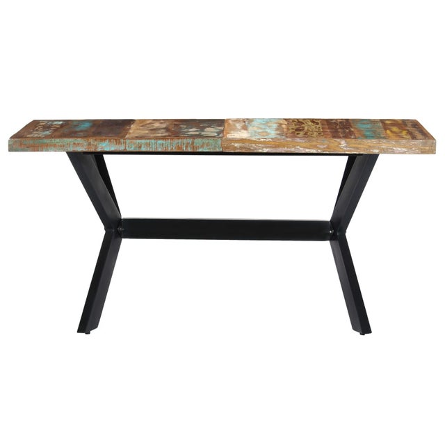 Tavolo da pranzo telescopico, 140/180x80x75 cm, gambe in metallo ferro