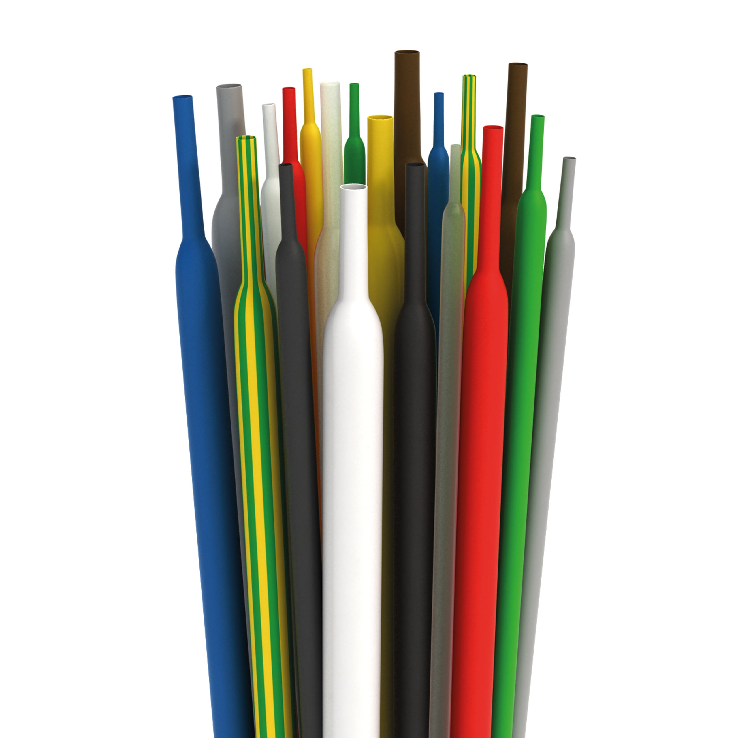 Gaines thermorétractables en bobine de 1 mètre, diamètre 4,8/2,4 - 2