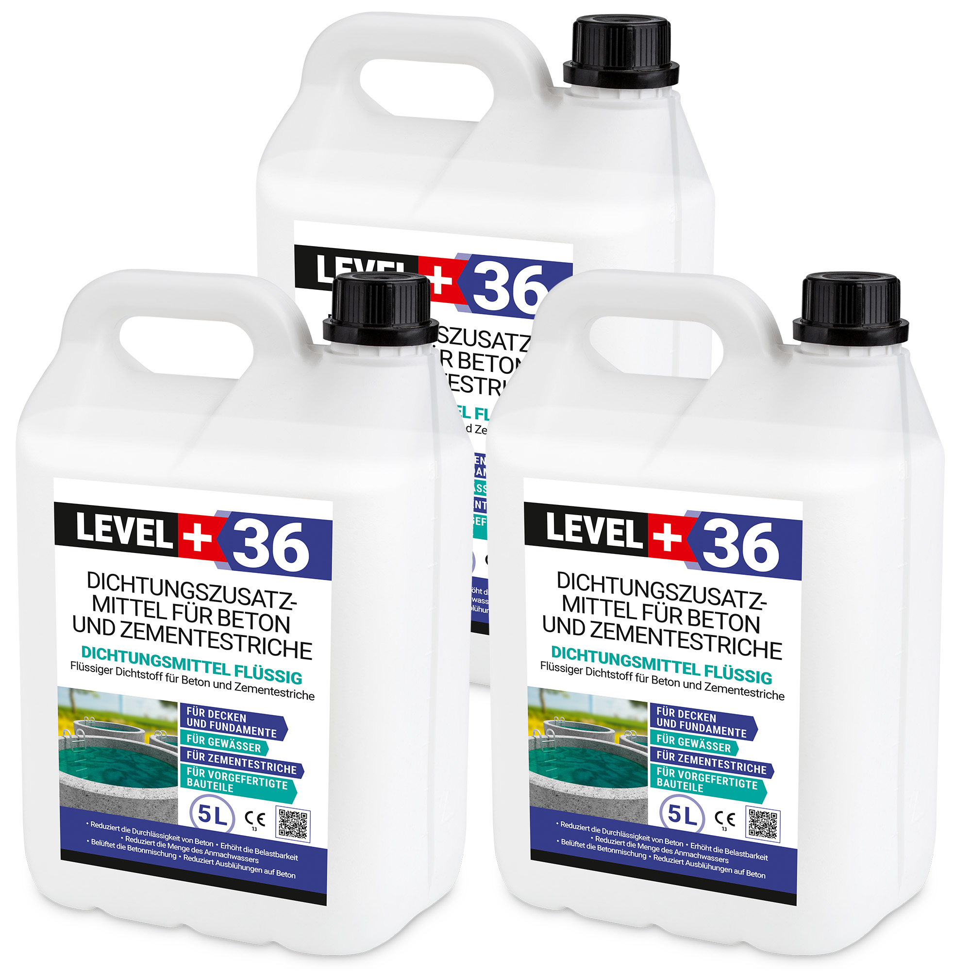 LEVEL+ Produit d'étanchéité liquide pour béton et chapes en ciment L+36 ...