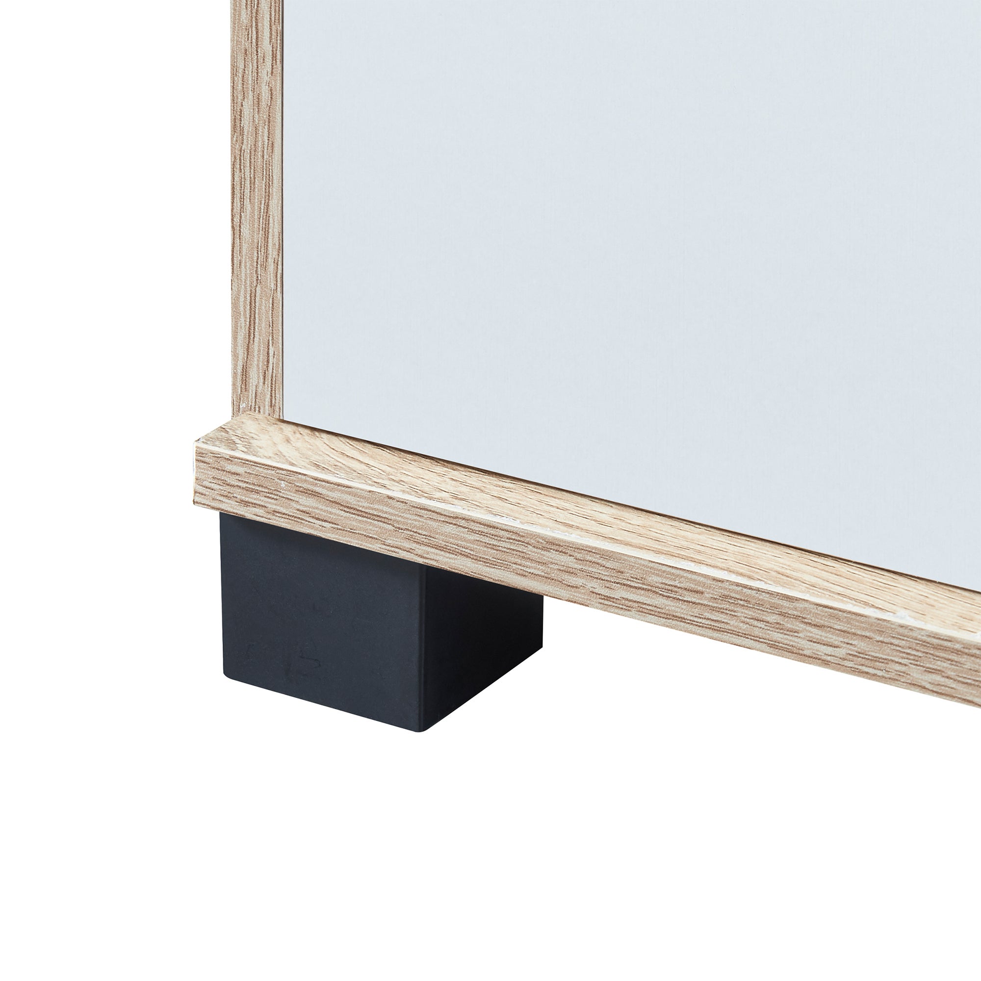 Commode Bobeck panneau de particules 72 x 80 x 28 cm effet chêne blanc [en.casa] - 8