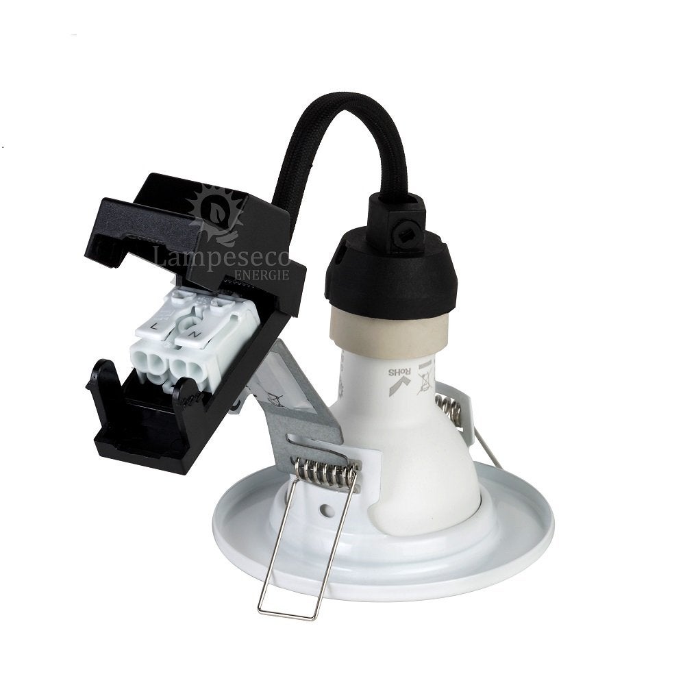 5 Spots led 3-step dimmable sans variateur 7w eq.56w blanc neutre orientable finition blanc - 3