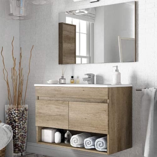 Kit muebles de baño dakota 2 puertas 80 suspensión rov