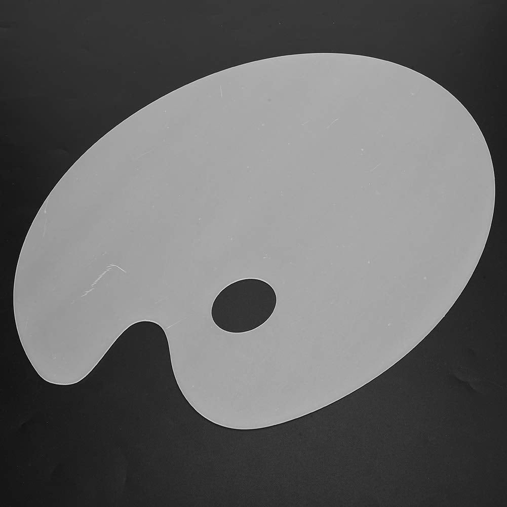 Palette de peinture acrylique transparente ovale pour mélanger les couleurs, fournitures d'art - 2