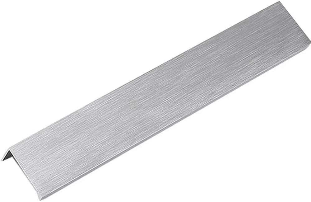 Uchwyt do szafki kuchennej, srebrny uchwyt wpuszczany, ukryty uchwyt do drzwi ze stopu aluminium, 2 sztuki, rozstaw otworów 224 mm